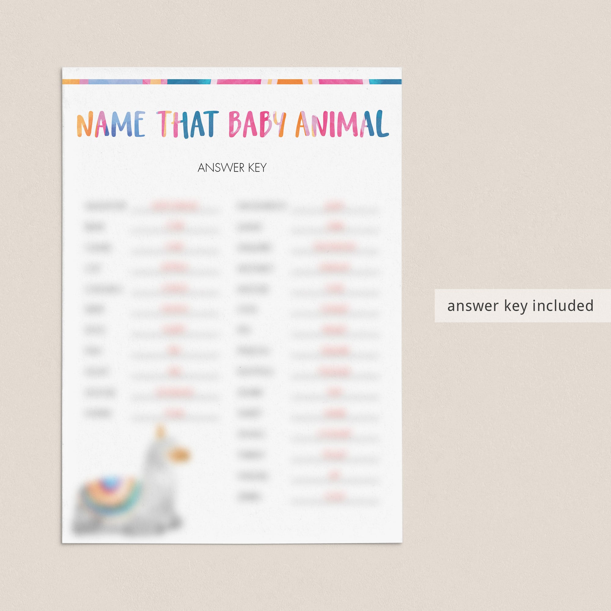 name that baby animal quiz anwers by LittleSizzle