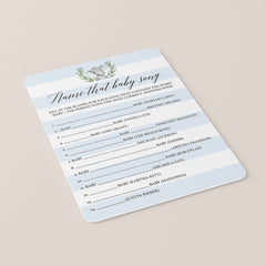 Elephant Baby Shower Game Name That Baby Song Printable