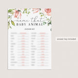 Garden baby shower games printable name the baby animals game by LittleSizzle