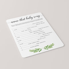 Printable baby shower games name that baby song by LittleSizzle