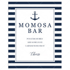 Nautical baby shower mom-osa bar table sign printable by LittleSizzle