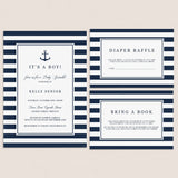 Nautical baby sprinkle invitation template instant download by LittleSizzle