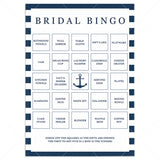 Bridal Shower Bingo Cards Nautical Theme by LittleSizzle