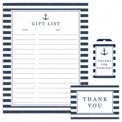 Nautical Party Supplies Printable by LittleSizzle