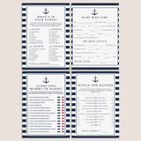navy and white baby shower games for boy by LittleSizzle