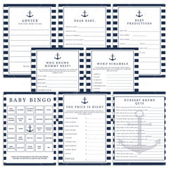 Printable Baby Shower Games for Boys