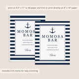 Download baby shower momosa bar signs nautical themed by LittleSizzle