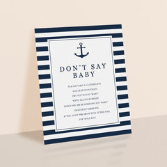 Boy baby shower dont say baby game download by LittleSizzle