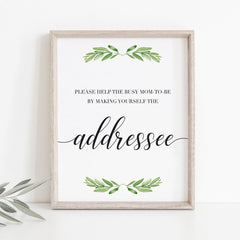 Neutral baby shower Address Sign | Instant download – LittleSizzle