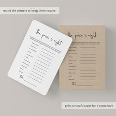 Modern Minimalist Baby Shower Games Bundle Printable
