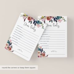 Baby Wishes Printable for Boho Baby Party