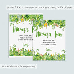 Tropical Cards and Gifts Sign Printable by LittleSizzle