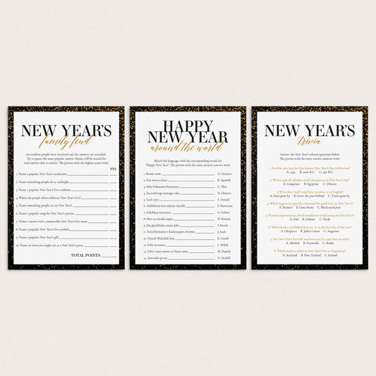 New Years Games for Families Printable by LittleSizzle
