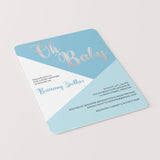 Modern boy baby shower invite template download by LittleSizzle
