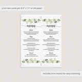 Customize your own menu cards for wedding party by LittleSizzle