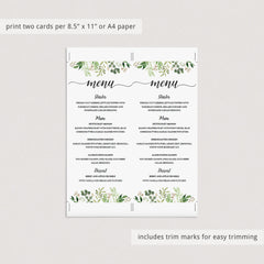 Customize your own menu cards for wedding party by LittleSizzle
