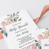 Floral baby sprinkle evite template by LittleSizzle