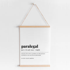 Paralegal Definition Print Instant Download