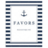 Printable favor sign for nautical party by LittleSizzle
