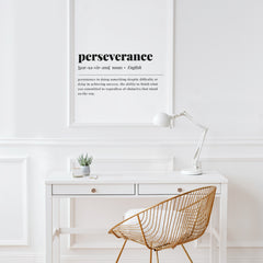 Perseverance Definition Print Instant Download
