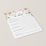 Mother's Day All About Mom Questionnaire Printable & Virtual