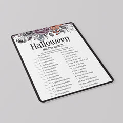 Halloween Phobias Meaning Quiz with Answer Key Printable