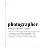 Photographer Definition Print Instant Download by LittleSizzle