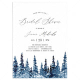 Winter bridal shower invitation template by LittleSizzle