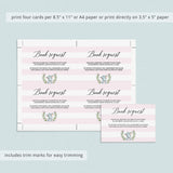 Girl baby shower book request card templates by LittleSizzle