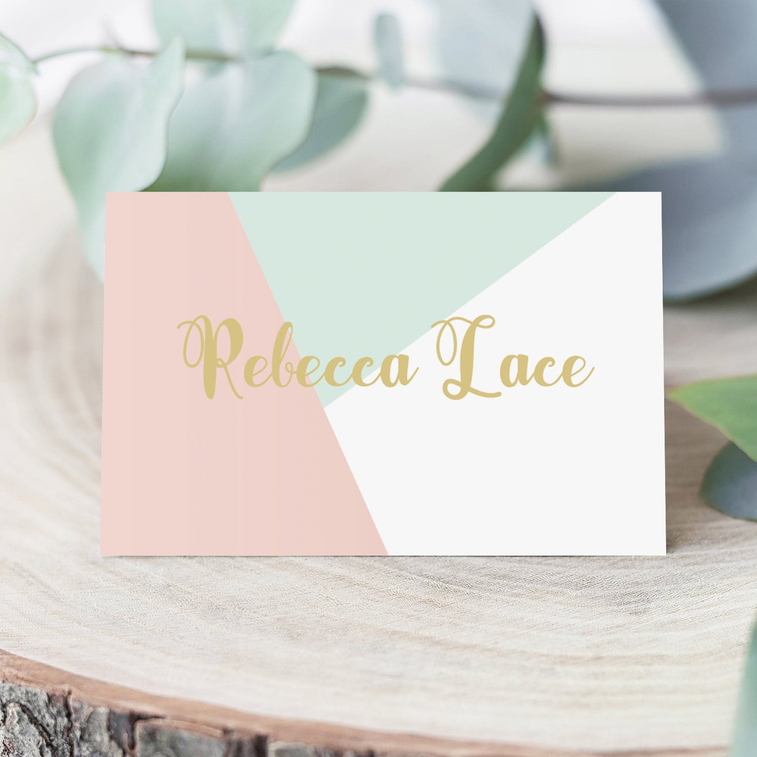 Pink and Mint Place Cards for Baby Shower by LittleSizzle