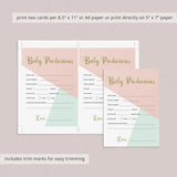 Printable Keepsakes for Pink and Gold Baby Shower