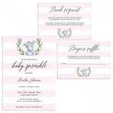 Pink and white baby sprinkle invitation templates by LittleSizzle