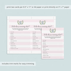 Who knows the mom to be best baby shower game for girls by LittleSizzle
