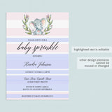 DIY baby sprinkle invitation template for girl by LittleSizzle