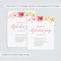 Girl baby shower activities DIY by LittleSizzle