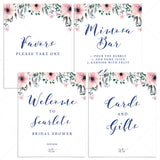 Floral Bridal Shower Decorations Package Printable by LittleSizzle