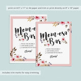 Spring baby shower decorations printable momosa bar table sign by LittleSizzle