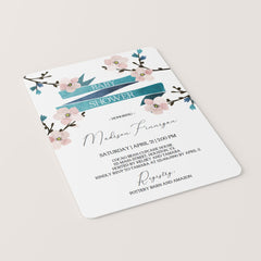 Blossom spring baby shower invitation for girl by LittleSizzle