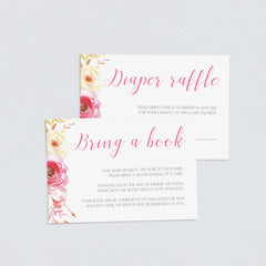 Fall baby shower invitation inserts digital download by LittleSizzle