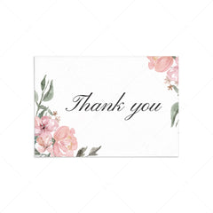 Printable pink and green thank you cards by LittleSizzle