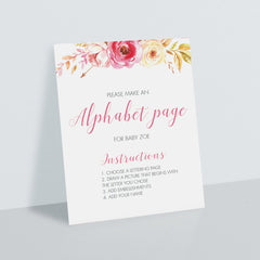 DIY baby shower ideas for girls printable instruction signs by LittleSizzle