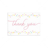 Pink and yellow thank you card download PDF by LittleSizzle