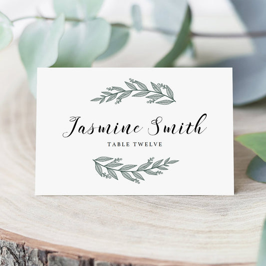 Rustic name cards seating cards by LittleSizzle