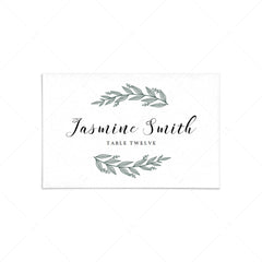 Botanical name cards template by LittleSizzle