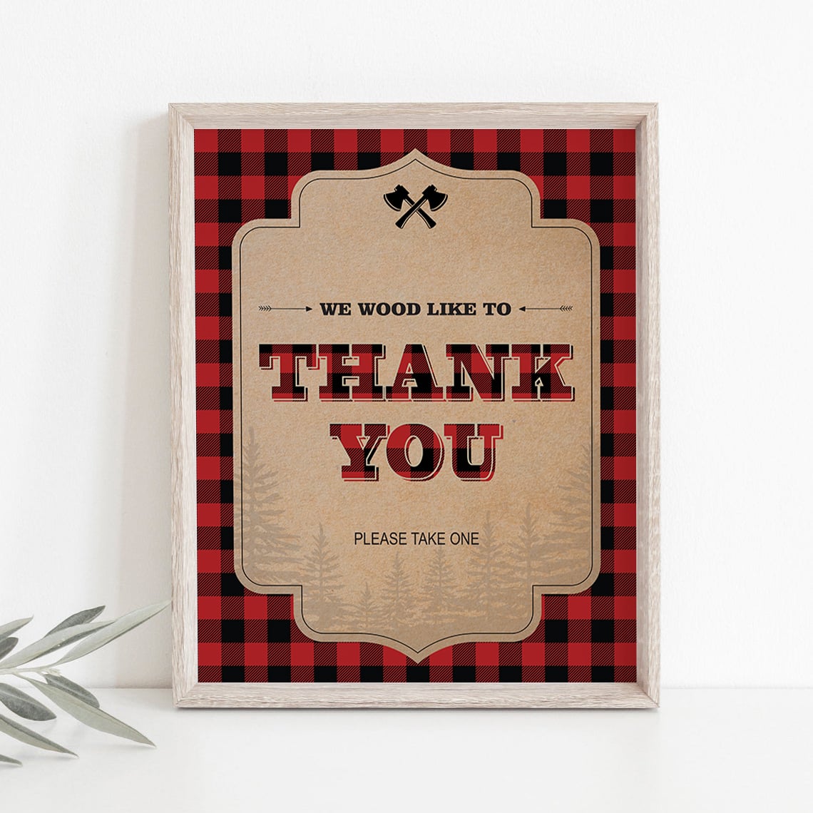 We wood like to say thank you for coming sign by LittleSizzle