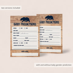 Adventures baby shower prediction card printable by LittleSizzle