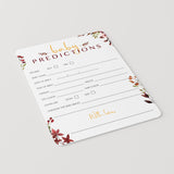 Baby Prediction Cards DIY Fall Baby Shower