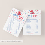 Patriotic Party Game for Independence Day Printable