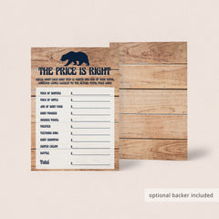 Download PDF rustic baby shower game by LittleSizzle