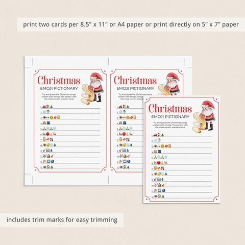 Christmas Emojis Game Printable | Answer Key Included – LittleSizzle